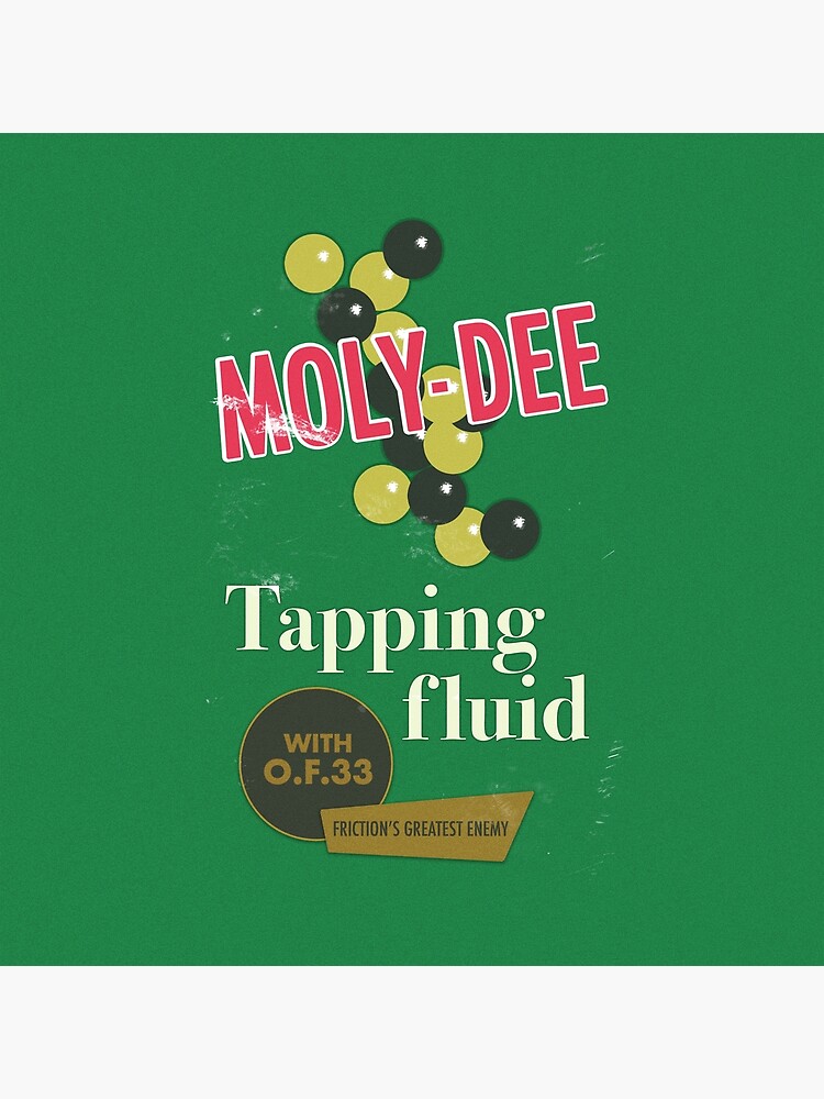 "MolyDee Tapping Fluid Vintage Label" Poster for Sale by Artzig