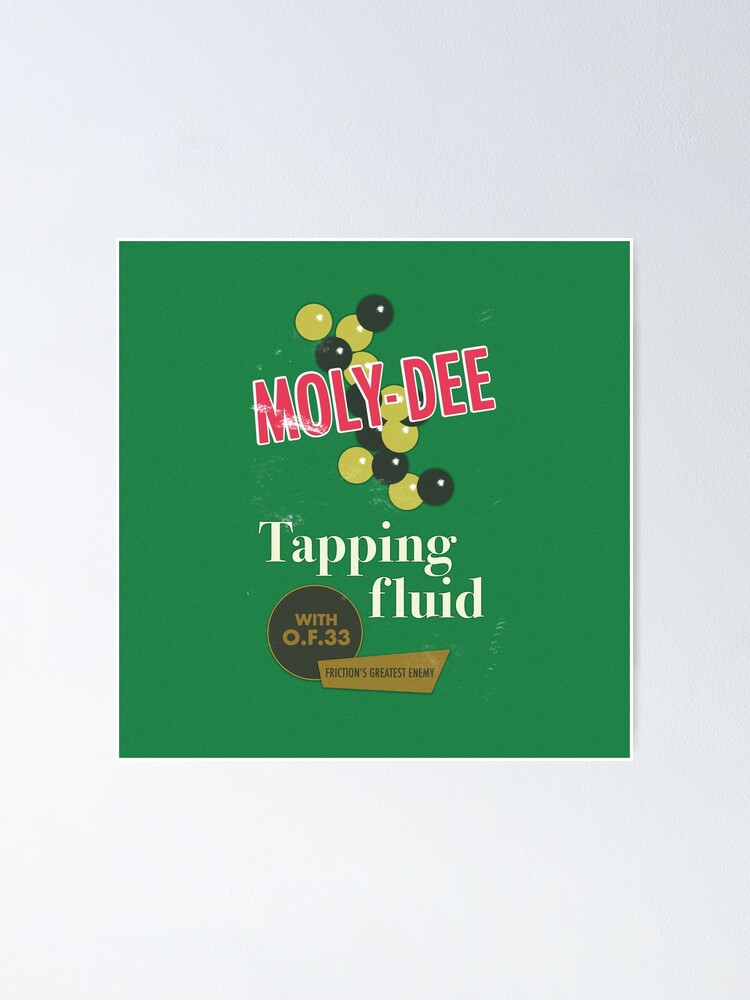 "MolyDee Tapping Fluid Vintage Label" Poster for Sale by Artzig