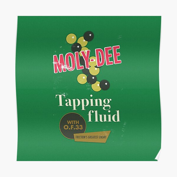"MolyDee Tapping Fluid Vintage Label" Poster for Sale by Artzig