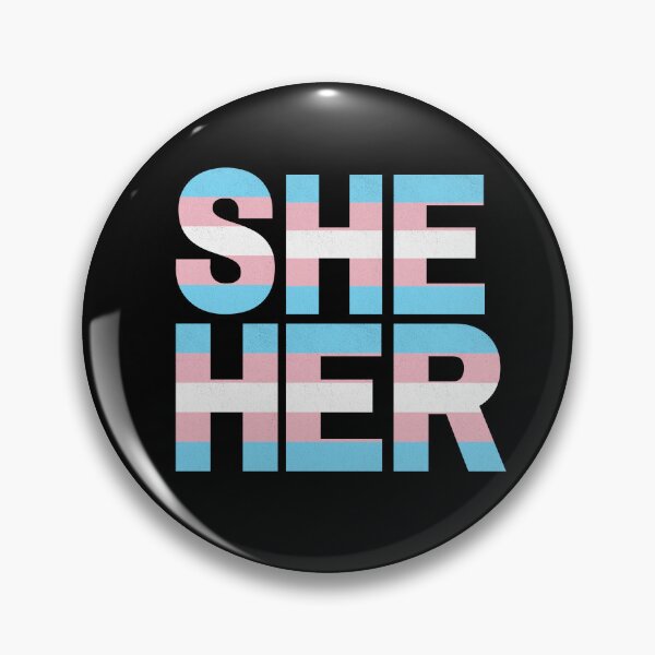 Item preview, She/Her And Trans ?️‍⚧️  designed and sold by turnipjoestudio.