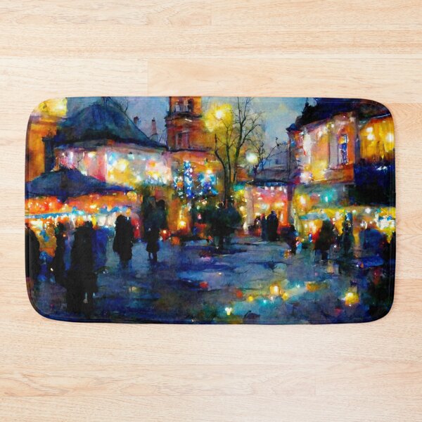 Item preview, Abstract City Streets at Christmastime designed and sold by Anger-Creations.