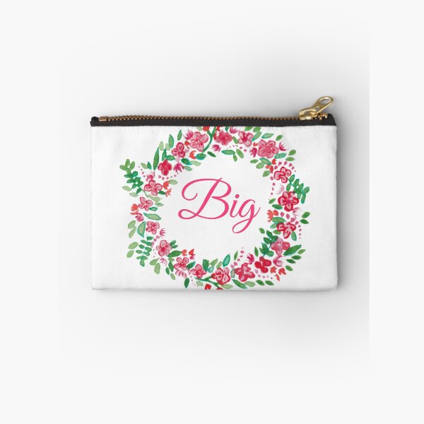 Item preview, Pink Floral Sorority Big Shirt, Watercolor Floral Wreath Big Little designed and sold by EarthlyIndigo.