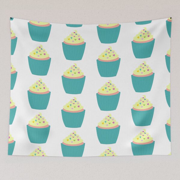 Item preview, Yellow Cupcake Rainbow Heart Sprinkles designed and sold by shirabee.