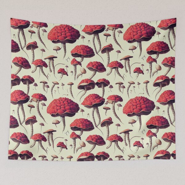 Item preview, Anatomic Mushroom Sheet Seamless Texture designed and sold by Daemonrat.
