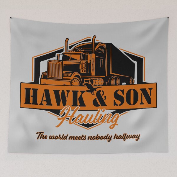 Item preview, Hawk & Son Hauling designed and sold by TeeArcade84.