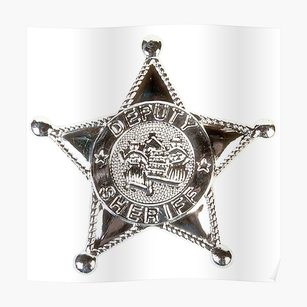 Other Theatrical Clothing Police Badge: SHERIFF Old West engraved w