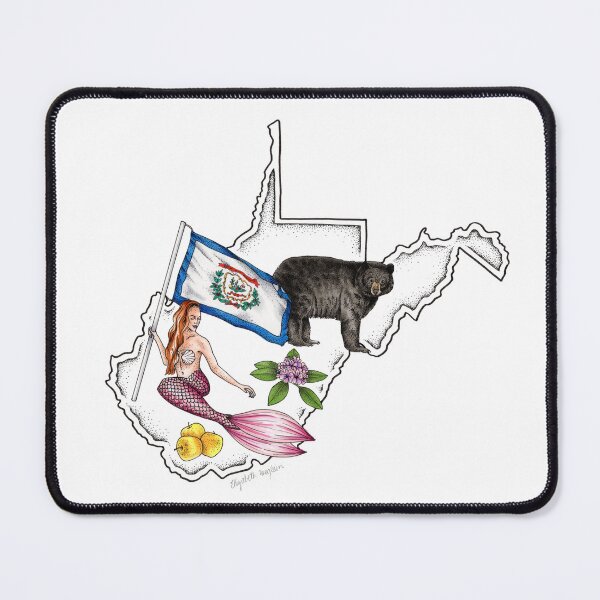Item preview, West Virginia Mermaid designed and sold by Elizabeth Weglein.