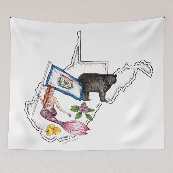 Item preview, West Virginia Mermaid designed and sold by Elizabeth Weglein.