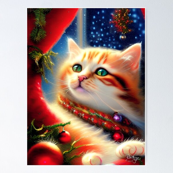 Item preview, Christmas Kitten  designed and sold by RitaMaye.
