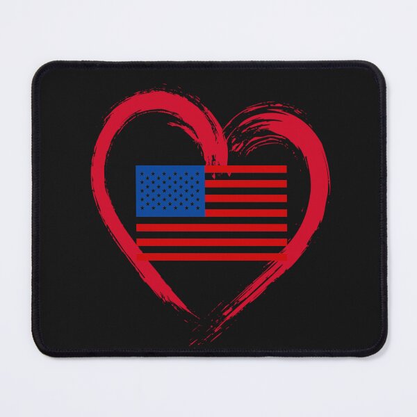 Item preview, I Love America with an American flag surrounded by a large red heart designed and sold by AmericaFreedom.