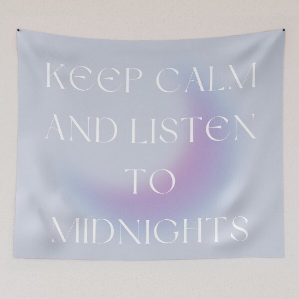 Item preview, keep calm and listen to midnights gradient moon album art design designed and sold by cottagecorococo.