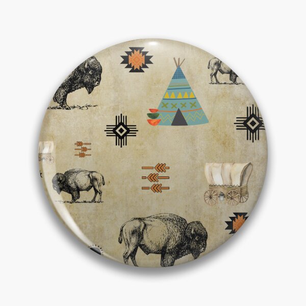 Item preview, American Buffalo/Bison Western Pattern designed and sold by handsoftime2020.
