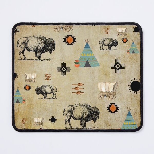 Artikelvorschau, American Buffalo/Bison Westernmuster entworfen und verkauft von handsoftime2020.