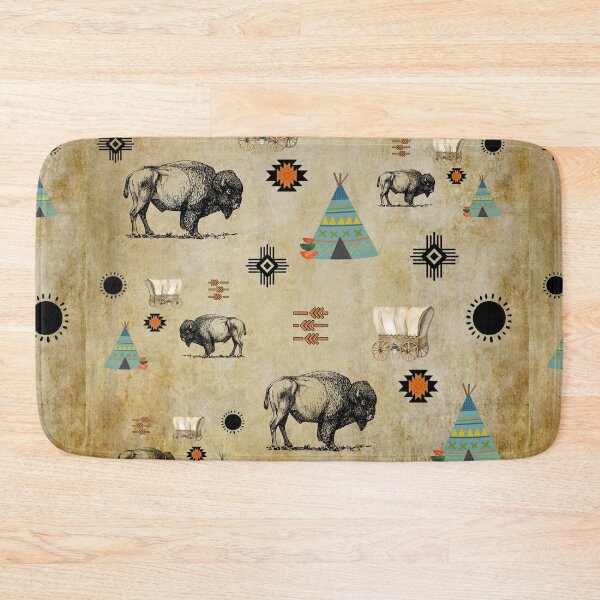Item preview, American Buffalo/Bison Western Pattern designed and sold by handsoftime2020.