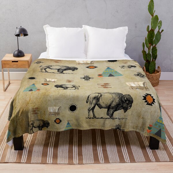 Item preview, American Buffalo/Bison Western Pattern designed and sold by handsoftime2020.