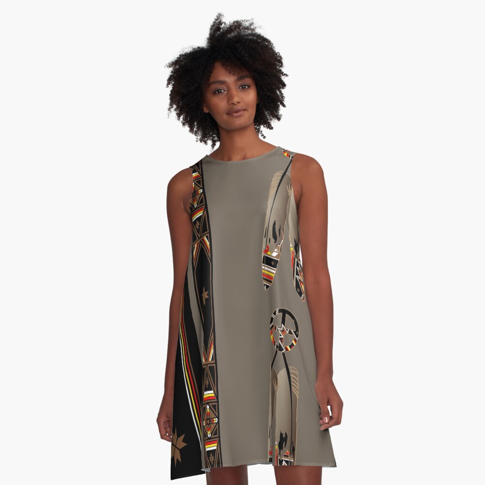 Lakota Design A-Line Dress