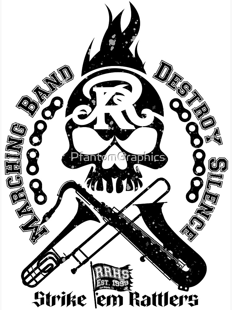 "RR Marching Band Nerds White Collection" Poster for Sale by