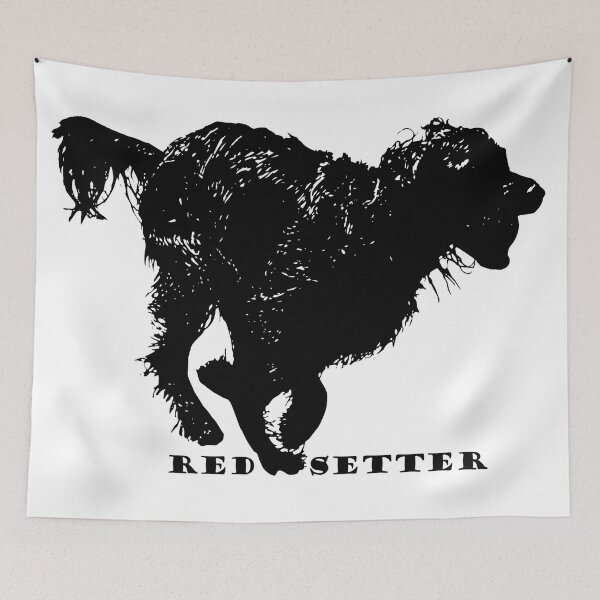 Item preview, Red Setter in Action: Black and White Logo designed and sold by Alius Imago.