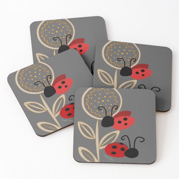 Item preview, English Country Garden with Cute Ladybird Ladybug.  Caroline Laursen original designed and sold by Caroline Laursen.
