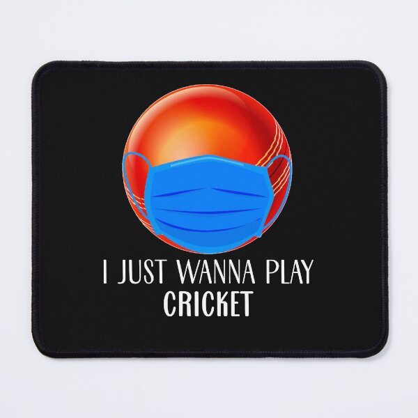 Item preview, I Just Wanna Play Cricket wicket Funny Cricketer Mask Gift designed and sold by DorothyTurney.