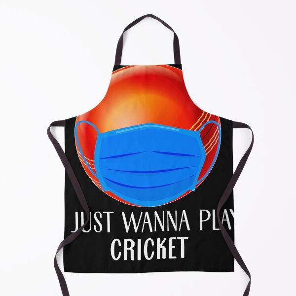 Item preview, I Just Wanna Play Cricket wicket Funny Cricketer Mask Gift designed and sold by DorothyTurney.