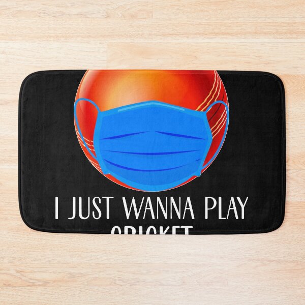 Item preview, I Just Wanna Play Cricket wicket Funny Cricketer Mask Gift designed and sold by DorothyTurney.