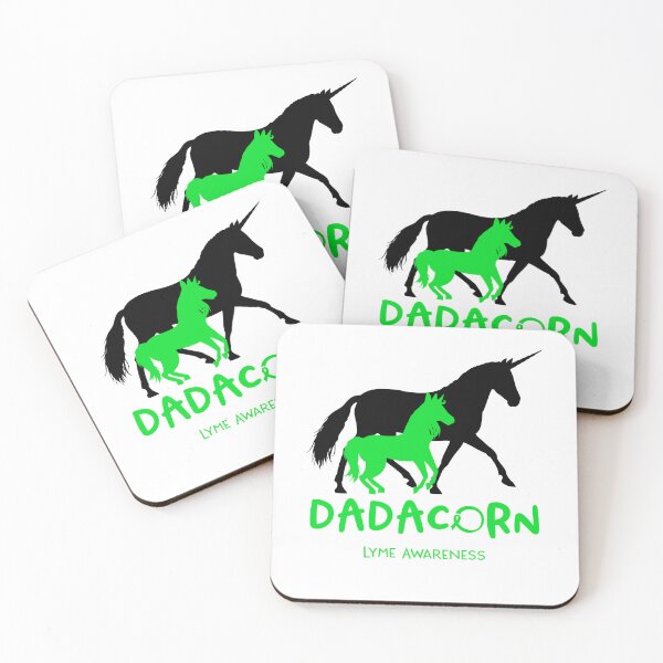 Item preview, Lyme Awareness Dad Unicorn Dadacorn Support Lyme Warrior  designed and sold by RunningShop.