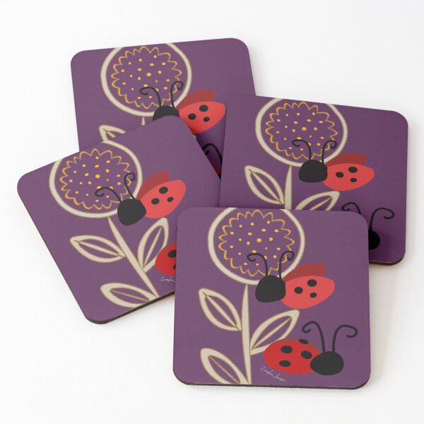 Item preview, English Country Garden with Cute Ladybird Ladybug.  Caroline Laursen original designed and sold by Caroline Laursen.