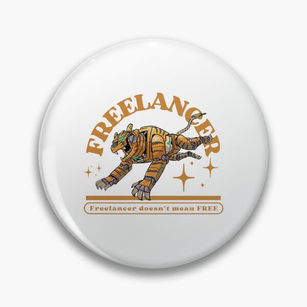 Item preview, Freelancer Job Title with Tiger Robot designed and sold by Danang Suyudi.