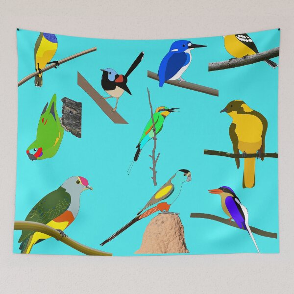 Item preview, Lots of Birds on Clear background designed and sold by CairnsBirders.