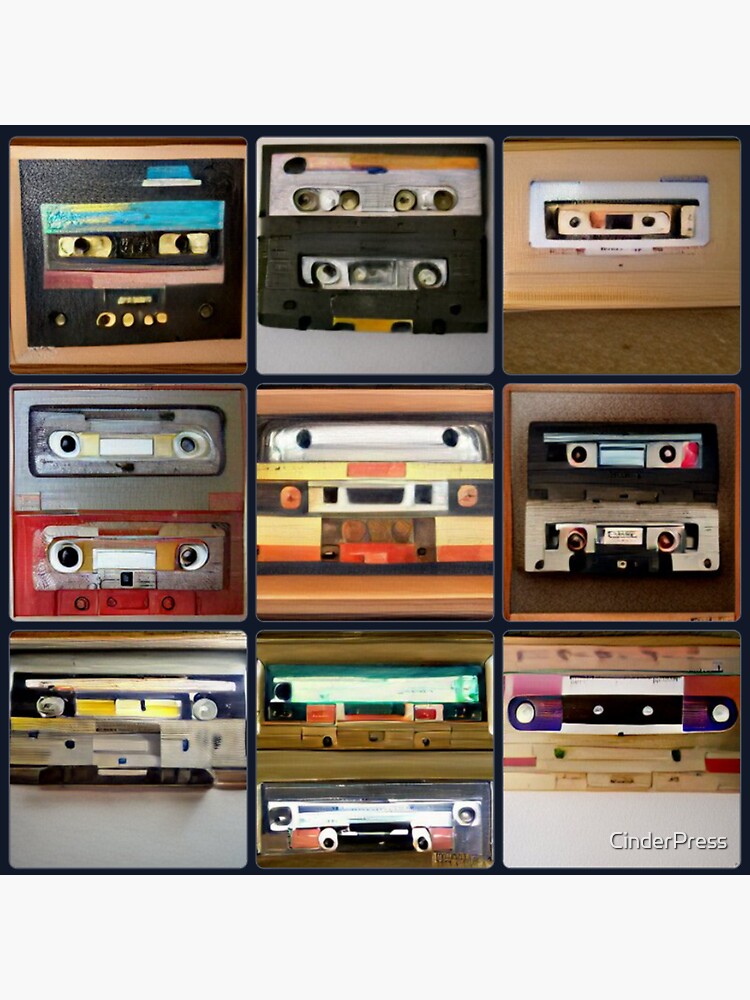 "Cassette Store / Cassette Tapes Pack" Sticker for Sale by CinderPress Redbubble