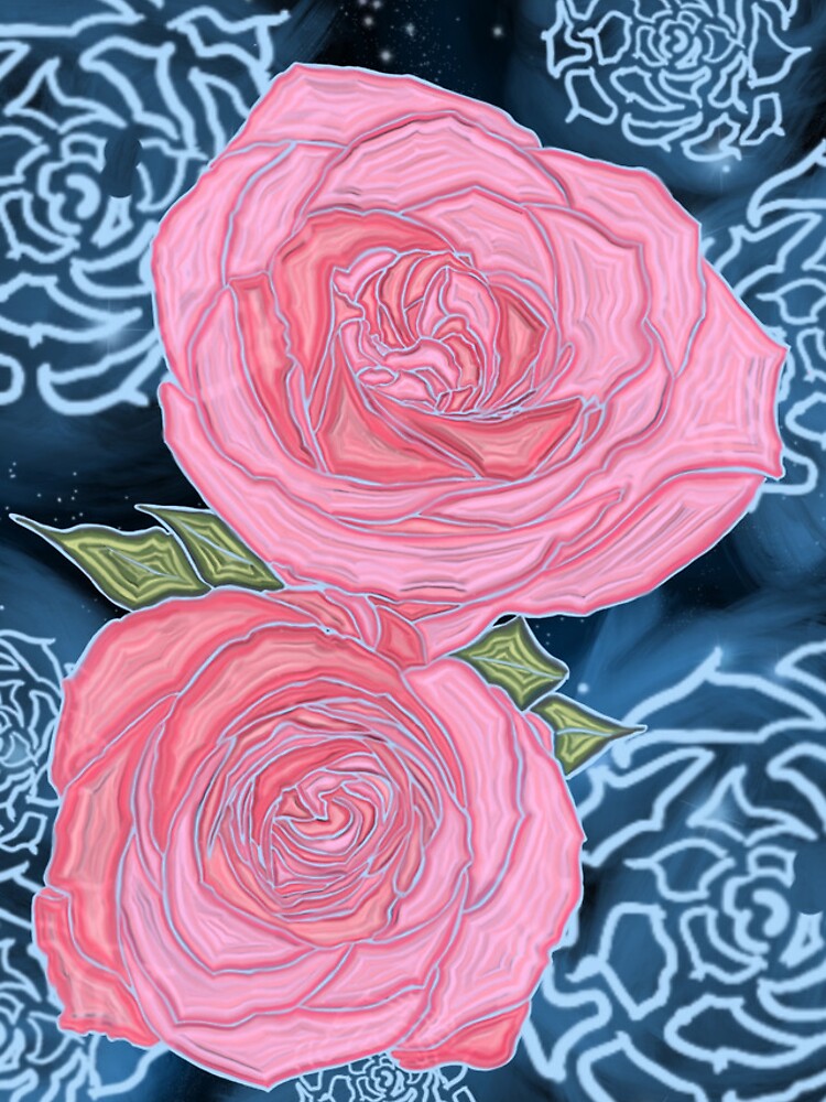 Thumbnail 4 of 4, iPhone Case, Space Roses designed and sold by PhyshFlower.