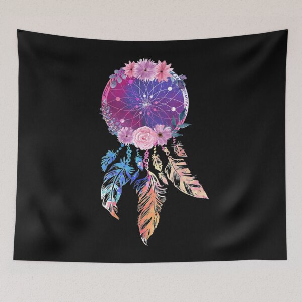 Item preview, Attrape-rêves de plumes magiques de fleurs designed and sold by LouisMarshall01.