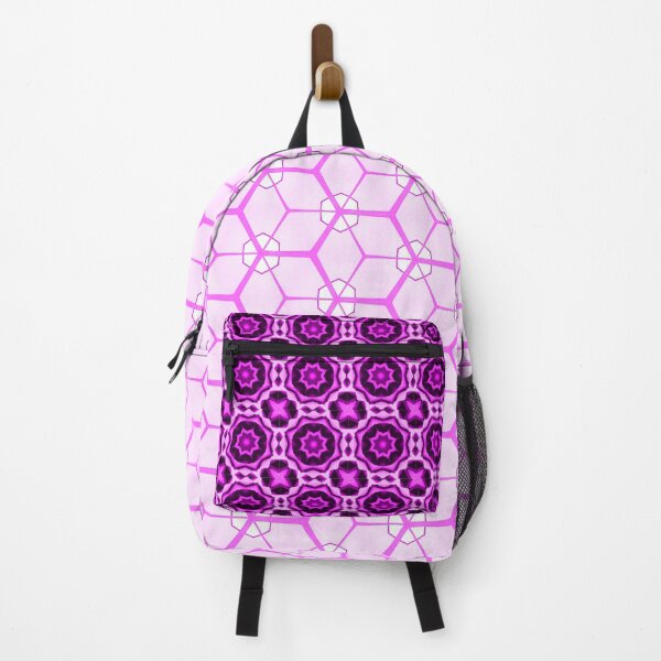 Item preview, Fushia hexagons designed and sold by Bright76.