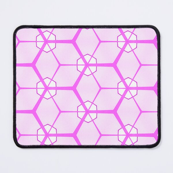Item preview, Fushia hexagons designed and sold by Bright76.