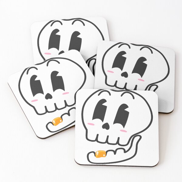 Item preview, Not so spooky gold tooth skull friend! designed and sold by colorfullyso.