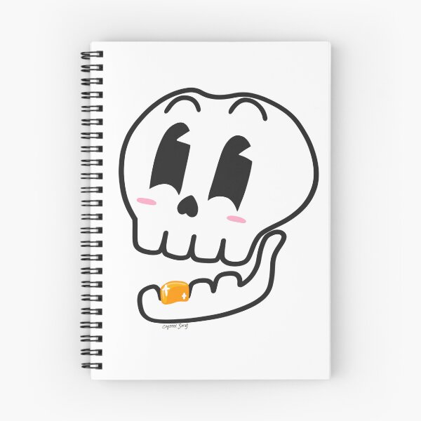 Item preview, Not so spooky gold tooth skull friend! designed and sold by colorfullyso.