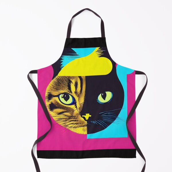 Item preview, Modern multicolor cat design designed and sold by Devin Farinsky.