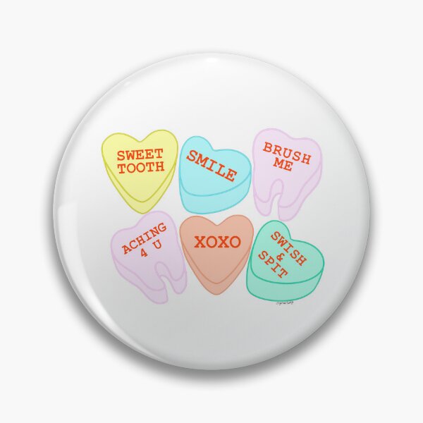 Item preview, Candy hearts but make it dental! designed and sold by colorfullyso.