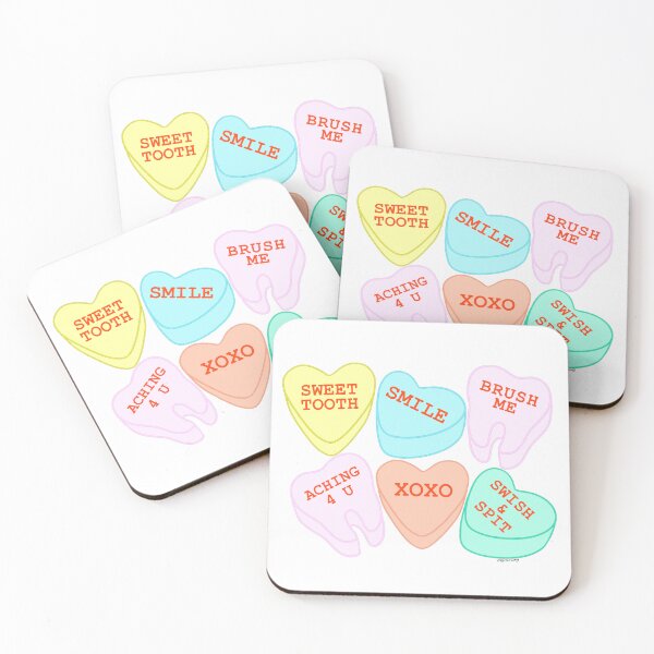 Item preview, Candy hearts but make it dental! designed and sold by colorfullyso.