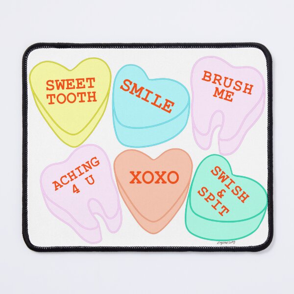 Item preview, Candy hearts but make it dental! designed and sold by colorfullyso.