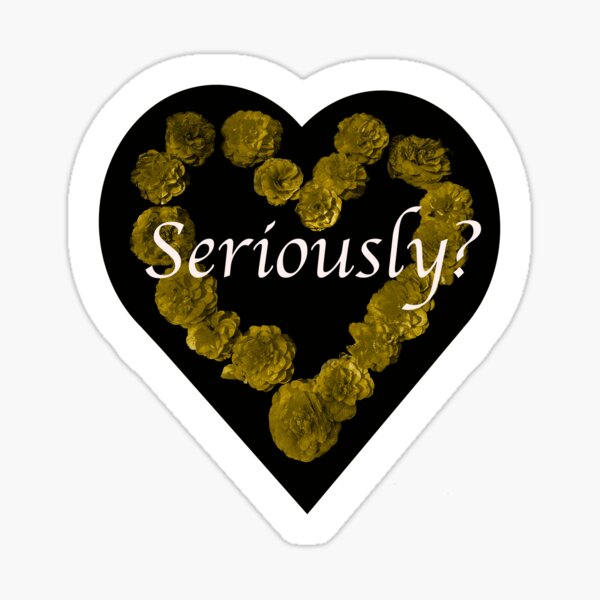 Anti-Love Heart - Yellow Sticker