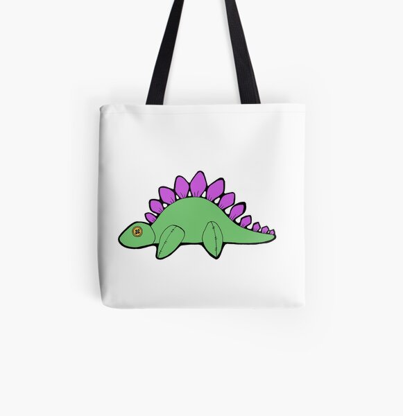 Plushy Stegosaurus All Over Print Tote Bag