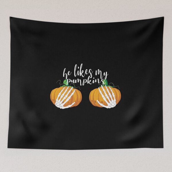 Item preview, he likes my pumpkins designed and sold by Fiona Shorts.