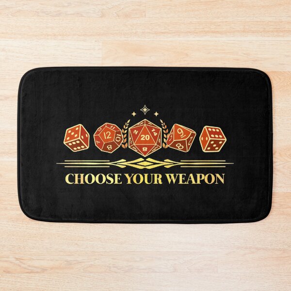 Item preview, Choose Your Weapon D20 RPG Gamer Design designed and sold by D20Tees.