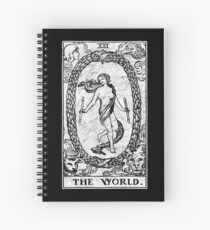 The World Tarot Card - Major Arcana - fortune telling - occult Spiral Notebook