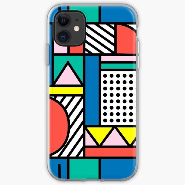 Memphis Color Block iPhone Soft Case