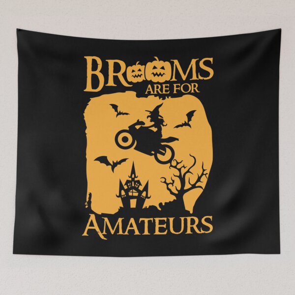 Item preview, Brooms Are For Amateurs Funny Halloween  designed and sold by LouisMarshall01.