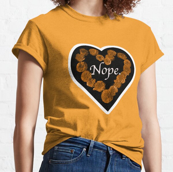 Anti Love Heart - Orange Classic T-Shirt