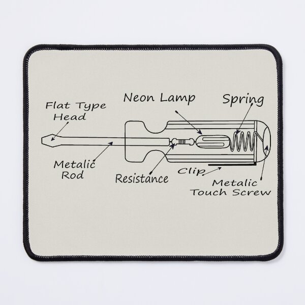 Item preview, Main Parts of Neon Tester, Cool Electricians designed and sold by Tamarage.